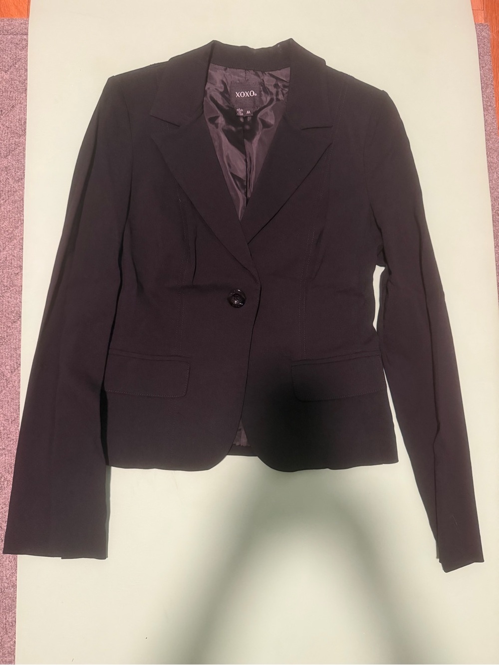 XOXO Women's Single-Button Blazer